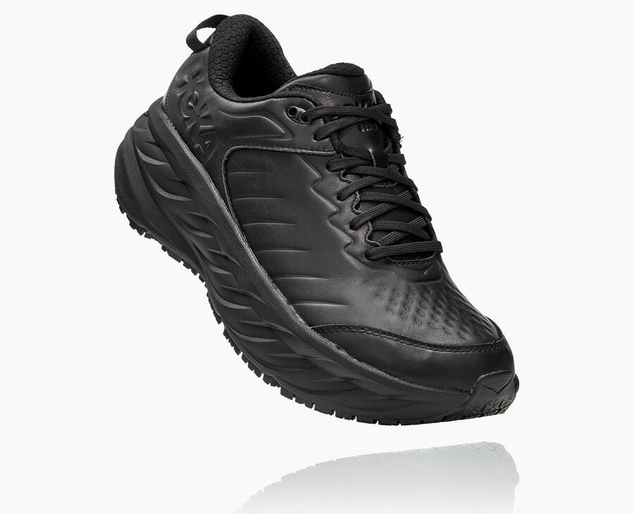 Hoka Australia One One Bondi Sr - Mens Running Shoes Black - DJLMS-3079